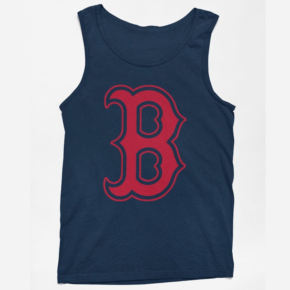 NEW Boston Red Sox B Logo Tank Top NAVY